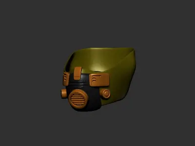 helmet high poly sculpt 3d printable  3D model