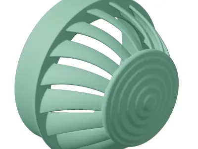 Plastic Turbine Roof Ventilator Toy 3D model