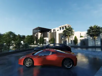 Solitaire Villa Exterior Design  3D model