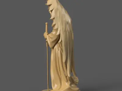 Angel Warrior with Sword 3D Printable STL for Decoration 3D print model