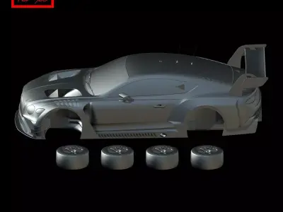 Bentley Continental GT3 2019 3D print model