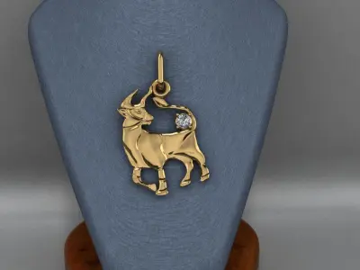 zodiac sign taurus 3D model