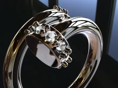 nail set ring file 3D print model