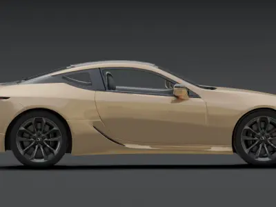 Lexus - LC 500 Low-poly 3D model