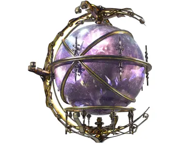 Magic crystal ball 3D model