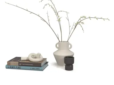 Coffee Table Decor 01 PBR 3D model