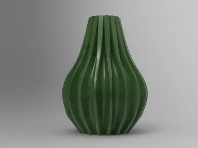 Mun Vase Low-poly 3D model