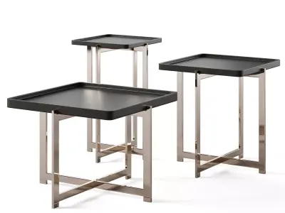 Fendi Casa Ripple Square Coffee Table 3D model