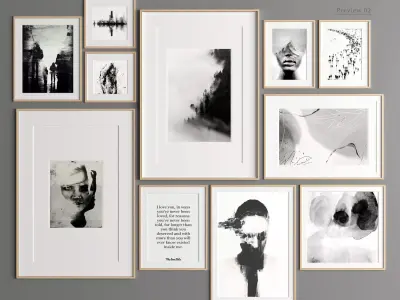 Art Frame 329 Low-poly 3D model