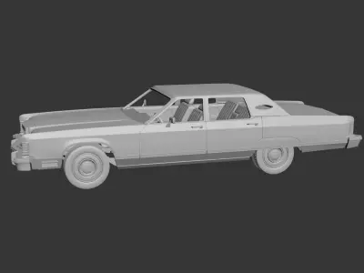 Lincoln Continental 1977 3D print model