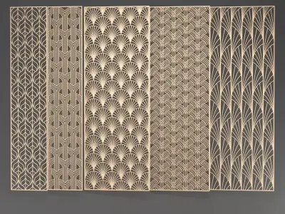Decorative Panels Low-poly 3D model