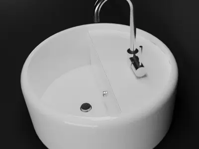 tap and sink  3D model
