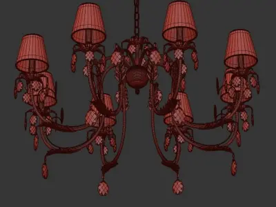 Chandelier Meranola E 1 1 8 AG 3D model
