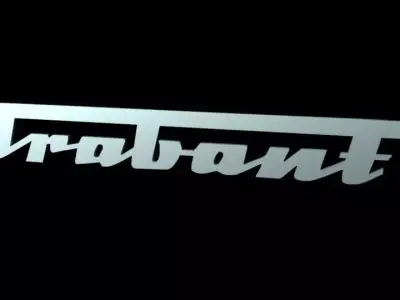 Trabant Font Emblem Logo Free 3D model