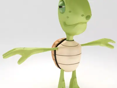 Turtle toon 3d model 3D model