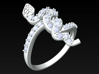 Snake Ring - N2171 3D print model