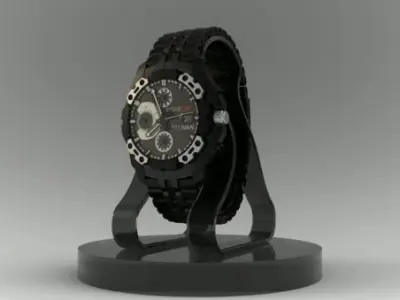 Chrono watch Free 3D model