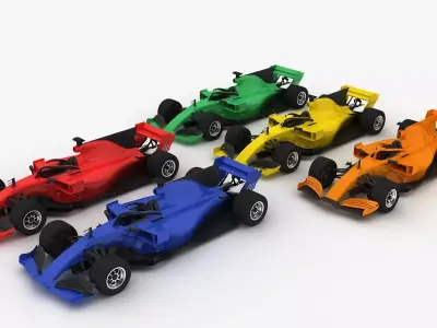  Formula 1 Season 2022 F1 Race Car Collection 3D model