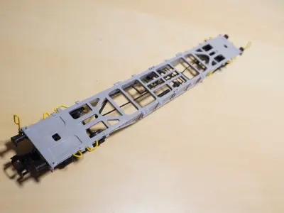 Pre Supported H0 1-87 scale Sgnss 60 container car 3D print model