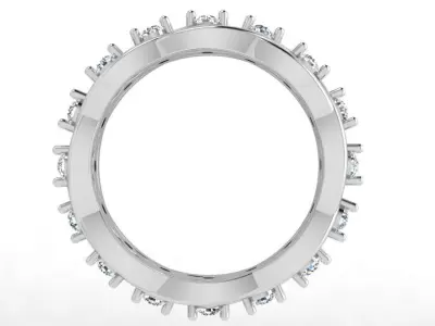Twisted Diamond Band 4444 3D print model