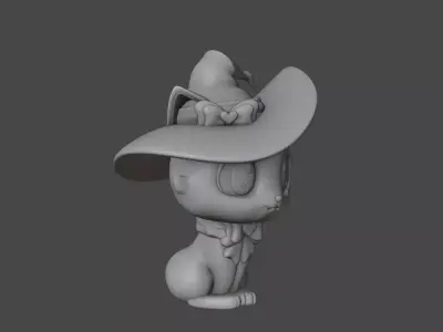 Halloween cat 83 3D print model