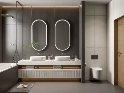 Bathroom 64 3D model