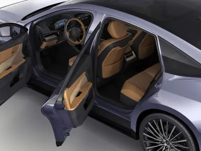 Lexus ES 2026 hybrid and electric 3D model