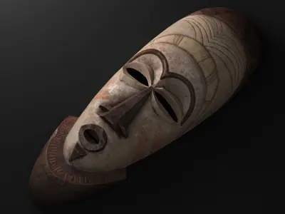 African Mask 3D model