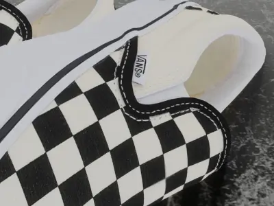 VANS 3D SHOES - CHECKERS Low-poly 3D model