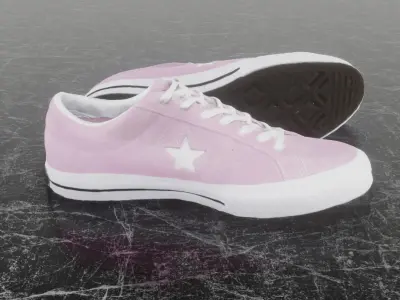 CONVERSE ONE STAR OX 3D SHOES 3D model
