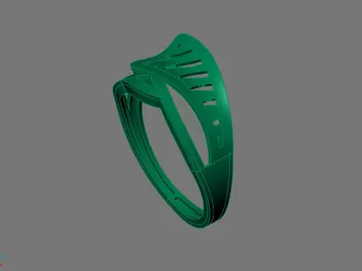 Women Ring Plain Ring Ready STL 3DM Models Womens Rings 3D print model 30