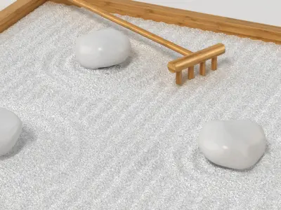 Table Zen Garden 2 3D model