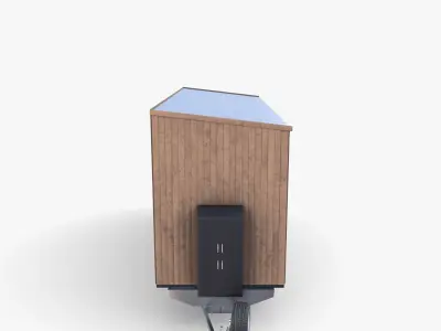 Mobile house trailer V1 3D model