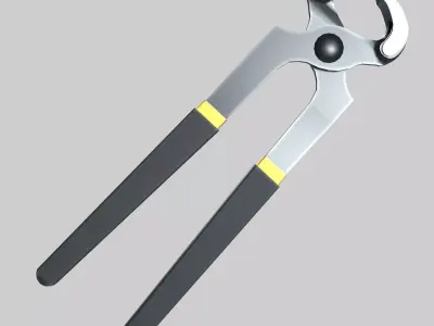 Cutting Pliers Low-poly 3D model