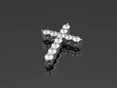 Pendant Cross  print model 3D print model