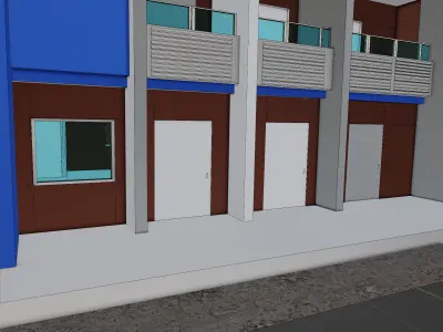Tokyo Building Low-poly 3D model