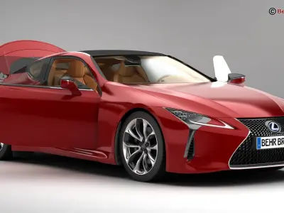 Lexus LC 500 EU Hybrid 2018 3D model