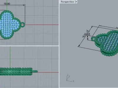 Van cliff Braclet 3d model 3D print model