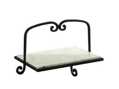 Fleur De Lis Living Alamo Aluminum Tray Free 3D model