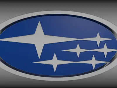 Subaru logo 3D model