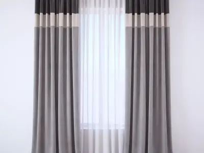 Set 110 Curtains 3D model