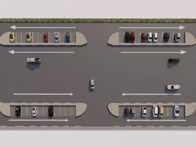 Parking-Parking Lot 3D model