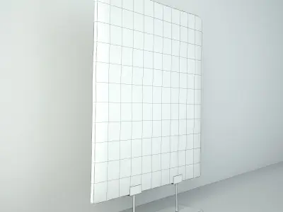 Indonesian Architectural Piece on Metal Stand 3D model