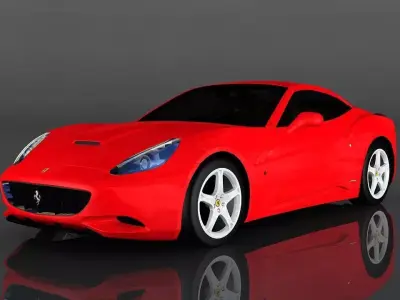 Ferrari California Low-poly 3D model