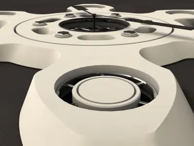 Sci Fi Wall Clock Free 3D model
