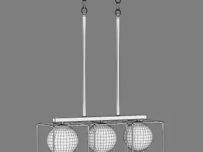 732137 Gabbia Lightstar Ceiling chandelier 3D model
