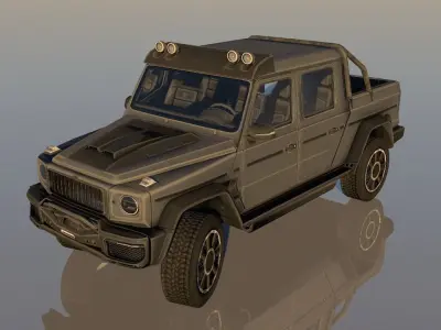 New Stylish Design Adventure Jeep Lowpoly 3D Model Low-poly 3D model