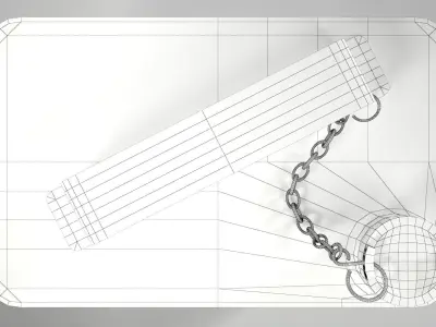 Vintage Shell Petrol Gas Fuel Can Low-poly 3D model