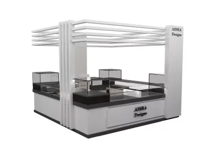 Booth Exhibition Stand a335 3D model
