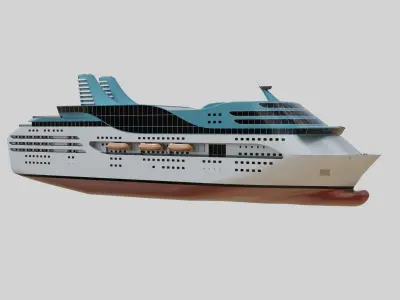 Cruise ship 3D model